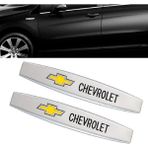 Azertaş Oto Aksesuar Chevrolet Arma Chevrolet Çamurluk Logo Arma Metal Ürün Parlak Renk 2 Adet - Gümüş - 9.8x1.6mm