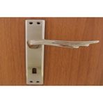 Azm Hırdavat Berlin Nikel Saten Aynalı Kapı Kolu Oda - 24x4.5 Cm - Gümüş