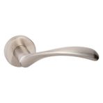 Azm Hırdavat System Perle Inox Nb Rozetli Kapı Kolu Oda - Gri
