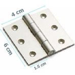 Azm Hırdavat Yaprak Menteşe Alüminyum Menteşe 6 x 1.5 cm
