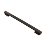 Azm Nergis Kulp Mat Siyah Dolap Vestiyer - 256 mm