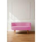 Azra Mobilya Sydney Modern Ikili Koltuk Kanepe | Modern | Welsoft Yumuşak Kumaş | Pembe