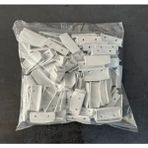 Azra Yapı 100 Adet Beyaz Menteşeli Sineklik Tutamak Aparatı Plastik