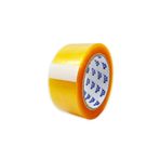AZRAYAPI Rocktape 2'li 45x100 Şeffaf Koli Bandı -Kaliteli Bant Şeffaf Turuncumsu