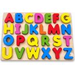 Azrlya Ahşap Alfabe Puzzle Eğitici Oyuncak