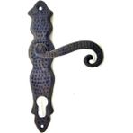 Azrlya Antika Tarz Dekoratif Pirinç Kıvrık Banyo Kapı Kolu - 210X43 Mm, Oksit