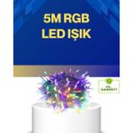 Azrlya Dekoratif Peri LED 5 M 50 Ampullü Şeffaf Kablo Aydınlatma - Lisinya