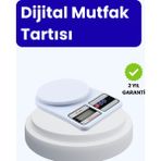 Azrlya Dijital Mutfak Terazisi 10KG Kapasiteli 1g Hassasiyetli - Lisinya