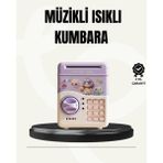 Azrlya Elektronik Şifreli Atm Görünümlü Çocuk Kumbarası Mor - Lisinya