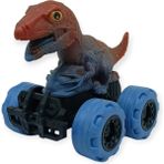 Azrlya Sürtmeli Dinazor Arabalar 12 cm - H-20 - T-Rex -Kahverengi (Lisinya)