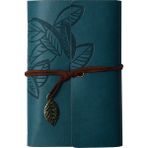 Azrlya Yaprak Desenli Deri Defter