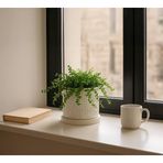 Aztek Desenli Modern Saksı