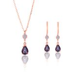 Azuris Silver ALK7010 Azuris 925 Ayar Gümüş Mistik Taş Set