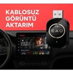 Azurtech 3’ü 1 Arada Kablosuz Apple Carplay / Android Auto / Airplay - Siyah