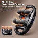 Azurtech Auhma AMG37 6 Başlıklı Titreşimli Masaj Aleti - 9 Kademeli Şarjlı Masaj Cihazı - Siyah