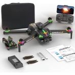 Azurtech Çift Kamera ve Bataryalı Drone Uzaktan Kumandalı App Destekli Quadcopter Tek Tuş ile Iniş Kalkış - Çok Renkli