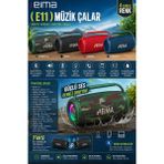 Azurtech Eıma E11 Kablosuz Bluetooth Hoparlör – Güçlü Bass ve Tws Destekli - Mavi