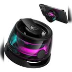 Azurtech G200 Mıknatıslı Bluetooth Hoparlör 5W Mini RGB Android Telefon Standı Siyah