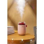 Azurtech H16 Pembe Odun Ateşi Efekli Hava Nemlendirici Buhar Makinesi 280ML LED Işıklı Sessiz Çalışma