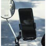 Azurtech Ikiz Ayna Bağlantılı Otomatik Motosiklet ve Bisiklet Telefon Tutucu Motorsiklet Telefon Tutacağı - 1 - 0 - Siyah
