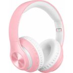 Azurtech Mikofonlu Sd Kart Girişli Bluetooth 5.0 Kulak Üstü Kulaklık - Pembe