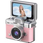 Azurtech Mini Dijital Kamera 720P Hd Flip Ekran Retro Ccd Çocuk Kamerası Taşınabilir Kamera - Pembe