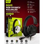 Azurtech Pro+ Bgh9 Rgb Oyuncu Kulaklığı – 7.1 Sanal Surround Ses, Mikrofonlu, 2 Metre Kablolu (Usb & Type-C Uyumlu) - Siyah
