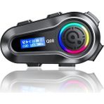 Azurtech Q08 Motosiklet Kaskı Bluetooth Kulaklık - Siyah