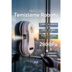 Azurtech Robot Pencere Temizleme Makinesi, 2800PA Akıllı Cam Temizleme Robotu, Uzaktan Kumandalı - Beyaz