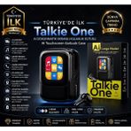 Azurtech Talkie One Aı Dokunmatik Ekranlı Kablosuz Kulaklık – Akıllı Şarj Kutulu Bluetooth 5.4 Tws - Siyah