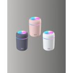Azurtech Taşınabilir Hava Nemlendirici - Renkli Işık ve USB Bağlantı - Siyah