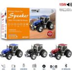 Azurtech WS-560 Traktör Görünümlü Taşınabilir Kablosuz Bluetooth Hoparlör ve Fm Radyo - Siyah