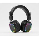 Azurtech Yeni Nesil Rgb LED Işıklı Kulak Üstü Kablosuz Bluetooth Kulaklık - Siyah