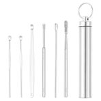 B 6 Adet/takım Kulak Temizleyici Seti Kulak Tıkacı Kulak Kiri Sökücü Kulak Kaşığı Küret Kulak Temizleme Spiral Kulak Tıkacı Kolay Kulak Kirini Temizleme Piercing Kiti (Yurt Dışından)