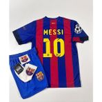 B.a.r.c.e.l.o.n.a 2015 Şampiyonlar Ligi Finali Lionel Messi Nostalji Çocuk Forması (Armalı) - Bordo - 5 - 6 Yaş
