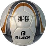 B Black 5 Numara Süper El Dikişli Futbol Topu - Beyaz - Altın - Siyah