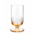 B. Crystal El Yapımı Kristal Kahve Yanı Su Bardağı, 150ml, Elmas Desenli, Renkli