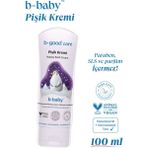 b-good Bebek Pişik Kremi 100 ml Beyaz Tüp Hipoalerjenik ve Dermatolojik Testli