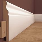 B MODEL BEYAZ 10 CM MDF SÜPÜRGELİK