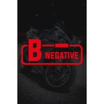 B- Negatif Kan Grubu Sticker - Oto Sticker - Araba Sticker - Motor Sticker - Cam Sticker - 11,5cm X 5cm - Kırmızı