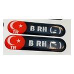 B Rh- Damla Sticker Kan Grubu Ikili 8cmx1,8cm