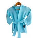 B.s.c Home Mavi Pamuklu Müslin Bebek Bornozu