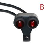 B Tarzı Evrensel Motosiklet Anahtarı Gidon Far Fren Sis Farları Korna Onoff Kontrol Öldür Düğmesi Dönüş Sinyali Anahtarları (Yurt Dışından) - Motosiklet elektrik sistemi