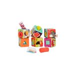 B.Toys Alfabe Blok Seti, 6 Ay - 3 Yaş, 6 Yumuşak Küp, 5 Çıngırak Parça