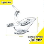 B01 Kuş 1 Adet Kuş Limon Sıkacağı, Manuel Paslanmaz Çelik Limon Sıkacağı, Portakal Limon Kireç Nar Için El Sıkacağı-1/2 Packs (Yurt Dışından) - Renkli