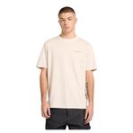 B0A5MNVCM91-R Timberland Magnet Back Graphic Tee Erkek T-Shirt Krem