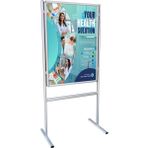 B2 50X70 Ayaklı Çift Taraflı Poster ve Bilgi Panosu Info Afiş & Reklam Panosu