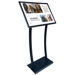 B2 50x70cm Çift Ayaklı Ojigi (Eğimli) Reklam ve Menü Panosu Siyah Renk