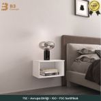 B3 Concept Duvara Monte Komodin – Modern Minimal Raf Komodin Beyaz