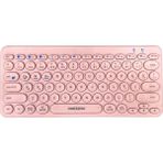 B380 Bluetooth Bağlantılı Ince Ergonomik Tasarım IPad Ile Uyumlu Taşınabiilir Telefon Tablet Için Türkçe Q Bluetooth Bağlantılı Klavye (Pembe)